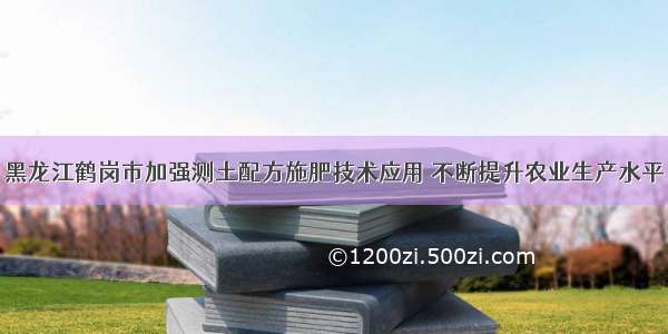 黑龙江鹤岗市加强测土配方施肥技术应用 不断提升农业生产水平