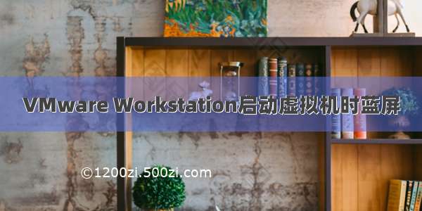 VMware Workstation启动虚拟机时蓝屏