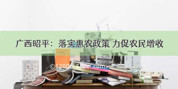 广西昭平：落实惠农政策 力促农民增收