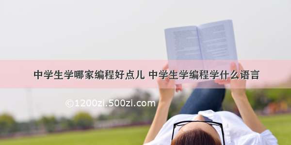 中学生学哪家编程好点儿 中学生学编程学什么语言