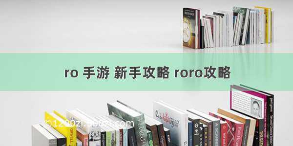 ro 手游 新手攻略 roro攻略