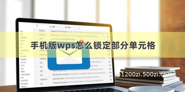 手机版wps怎么锁定部分单元格