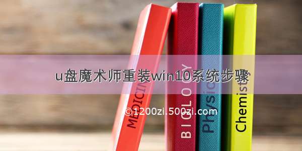 u盘魔术师重装win10系统步骤