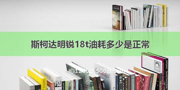 斯柯达明锐18t油耗多少是正常