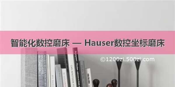 智能化数控磨床 — Hauser数控坐标磨床