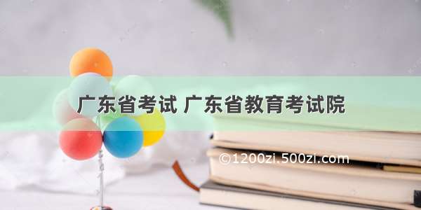 广东省考试 广东省教育考试院