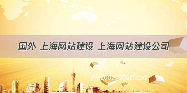 国外 上海网站建设 上海网站建设公司