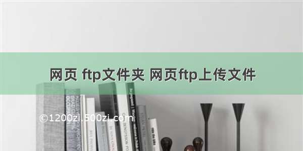 网页 ftp文件夹 网页ftp上传文件