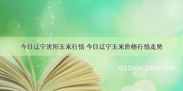 今日辽宁沈阳玉米行情 今日辽宁玉米价格行情走势