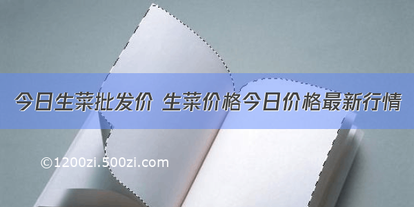 今日生菜批发价 生菜价格今日价格最新行情