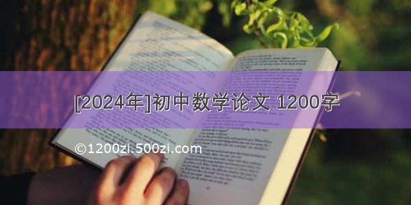 [2024年]初中数学论文 1200字