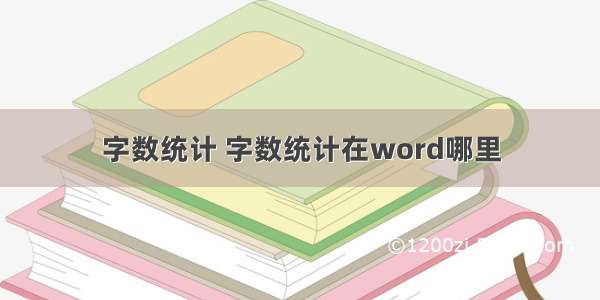 字数统计 字数统计在word哪里