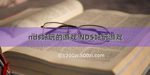 nds好玩的游戏 NDS好玩游戏