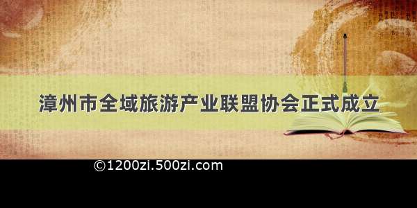 漳州市全域旅游产业联盟协会正式成立