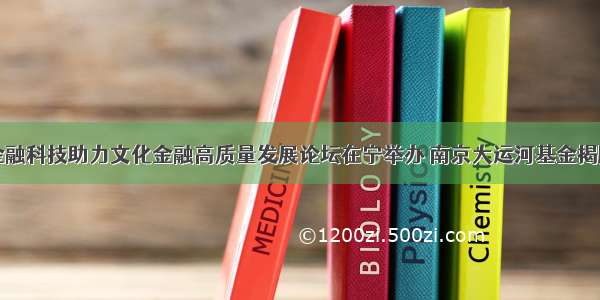 金融科技助力文化金融高质量发展论坛在宁举办 南京大运河基金揭牌