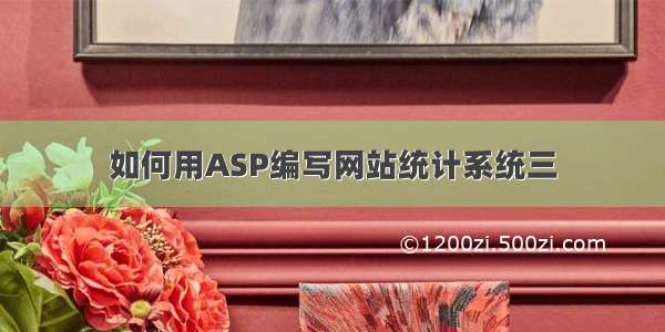 如何用ASP编写网站统计系统三