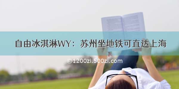 自由冰淇淋WY：苏州坐地铁可直达上海