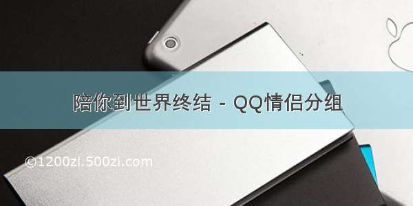 陪你到世界终结 - QQ情侣分组