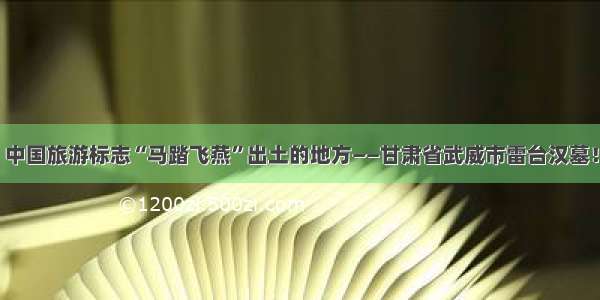 中国旅游标志“马踏飞燕”出土的地方——甘肃省武威市雷台汉墓！