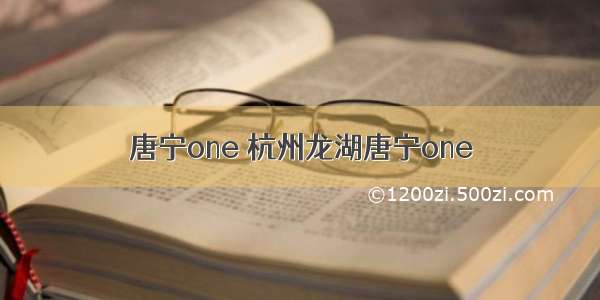 唐宁one 杭州龙湖唐宁one