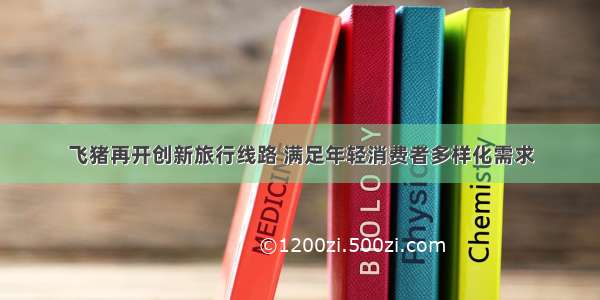 飞猪再开创新旅行线路 满足年轻消费者多样化需求