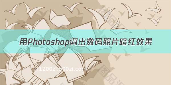 用Photoshop调出数码照片暗红效果