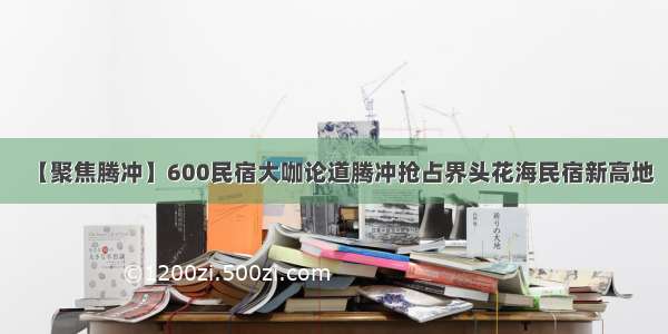 【聚焦腾冲】600民宿大咖论道腾冲抢占界头花海民宿新高地