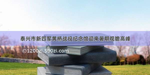 泰兴市新四军黄桥战役纪念馆迎来暑期观瞻高峰