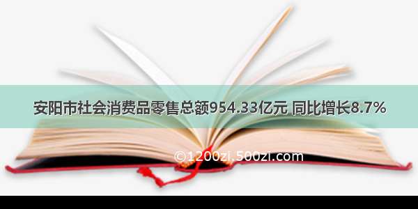 安阳市社会消费品零售总额954.33亿元 同比增长8.7%