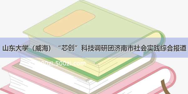 山东大学（威海）“芯创”科技调研团济南市社会实践综合报道