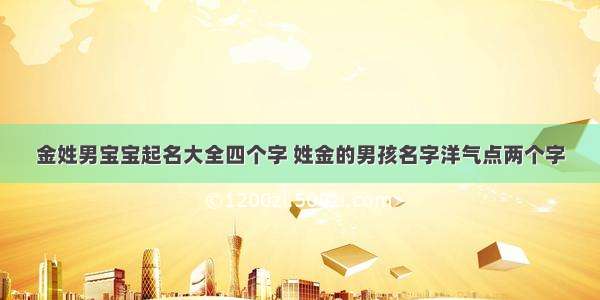 金姓男宝宝起名大全四个字 姓金的男孩名字洋气点两个字