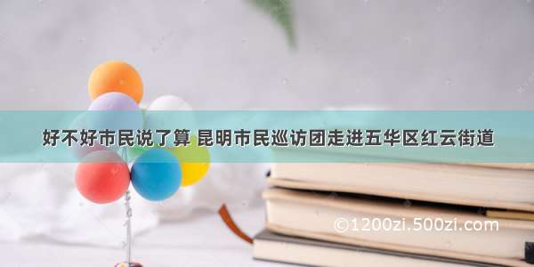 好不好市民说了算 昆明市民巡访团走进五华区红云街道