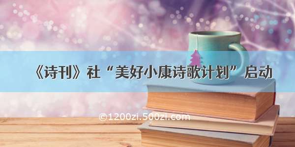 《诗刊》社“美好小康诗歌计划”启动