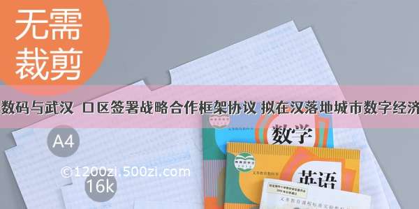 神州数码与武汉硚口区签署战略合作框架协议 拟在汉落地城市数字经济项目