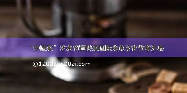‘中国菜’艺术节暨陕菜国际美食文化节将开幕