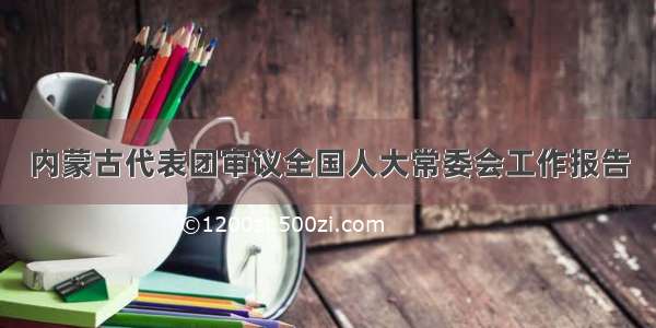 内蒙古代表团审议全国人大常委会工作报告