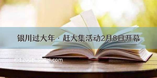 银川过大年·赶大集活动2月8日开幕