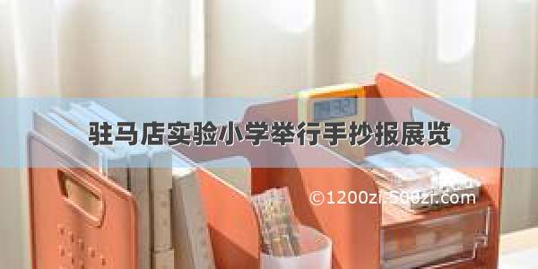 驻马店实验小学举行手抄报展览