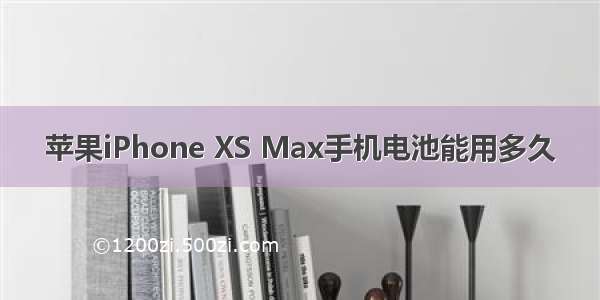 苹果iPhone XS Max手机电池能用多久