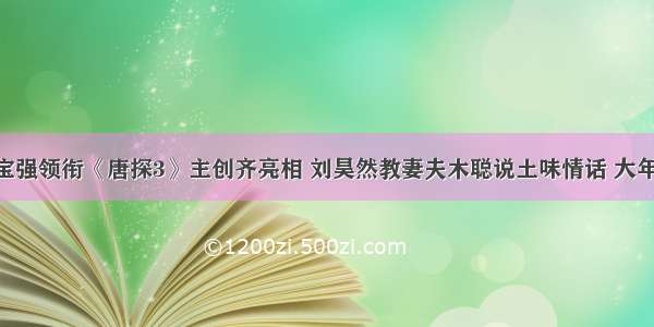 陈思诚王宝强领衔《唐探3》主创齐亮相 刘昊然教妻夫木聪说土味情话 大年初一上映 