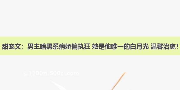 甜宠文：男主暗黑系病娇偏执狂 她是他唯一的白月光 温馨治愈！