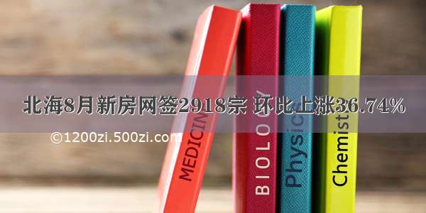 北海8月新房网签2918宗 环比上涨36.74%