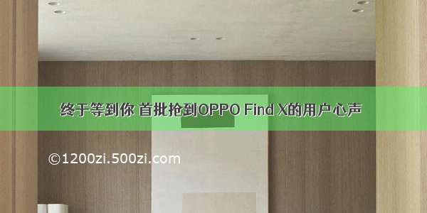 终于等到你 首批抢到OPPO Find X的用户心声