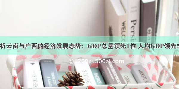 解析云南与广西的经济发展态势：GDP总量领先1位 人均GDP领先5位
