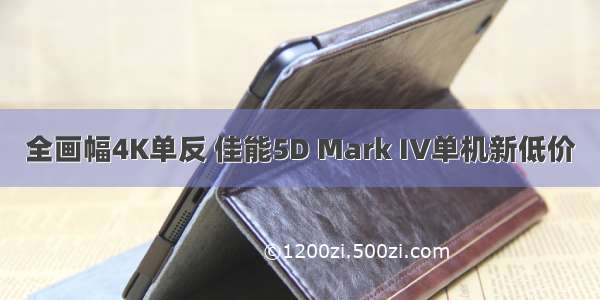 全画幅4K单反 佳能5D Mark IV单机新低价