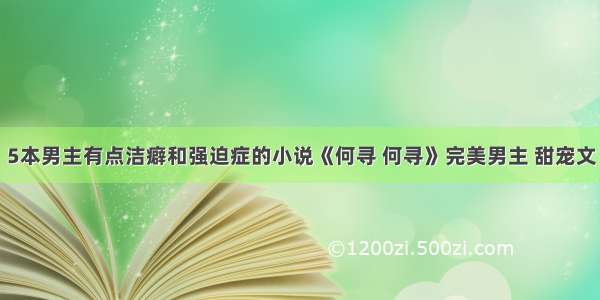5本男主有点洁癖和强迫症的小说《何寻 何寻》完美男主 甜宠文