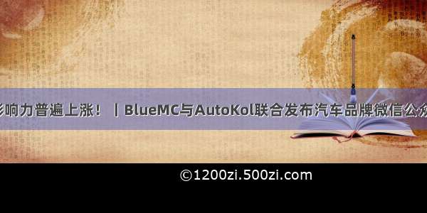 国产品牌影响力普遍上涨！丨BlueMC与AutoKol联合发布汽车品牌微信公众号榜单6月