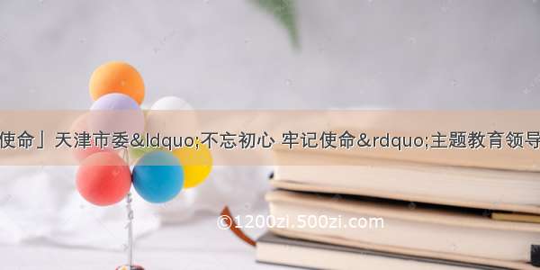 「不忘初心 牢记使命」天津市委“不忘初心 牢记使命”主题教育领导小组办公室召开会