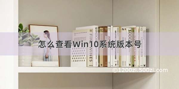 怎么查看Win10系统版本号