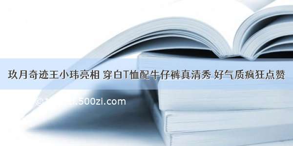 玖月奇迹王小玮亮相 穿白T恤配牛仔裤真清秀 好气质疯狂点赞